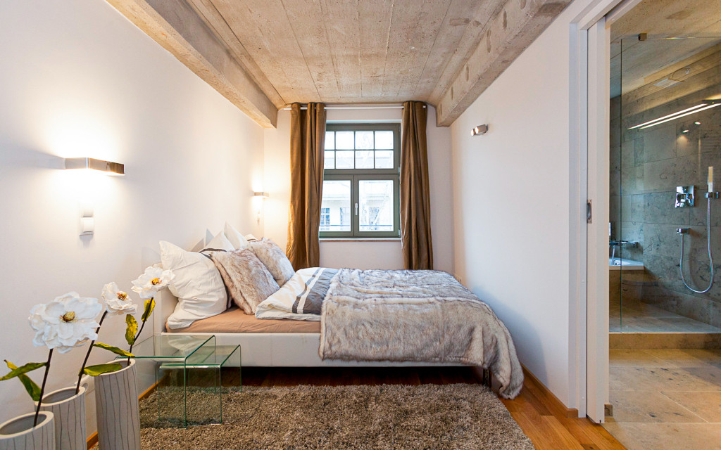 Schlafzimmer modernisierter Altbau