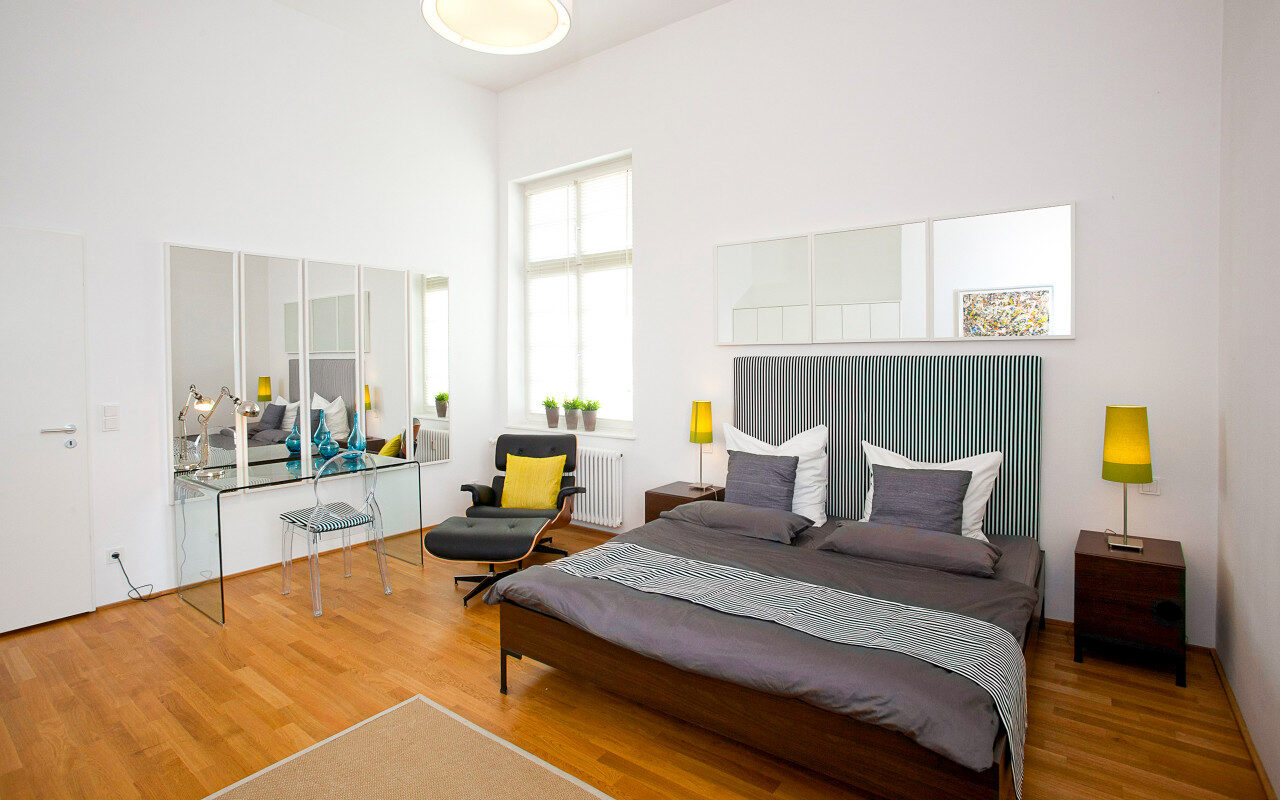 Bedroom wooden floor