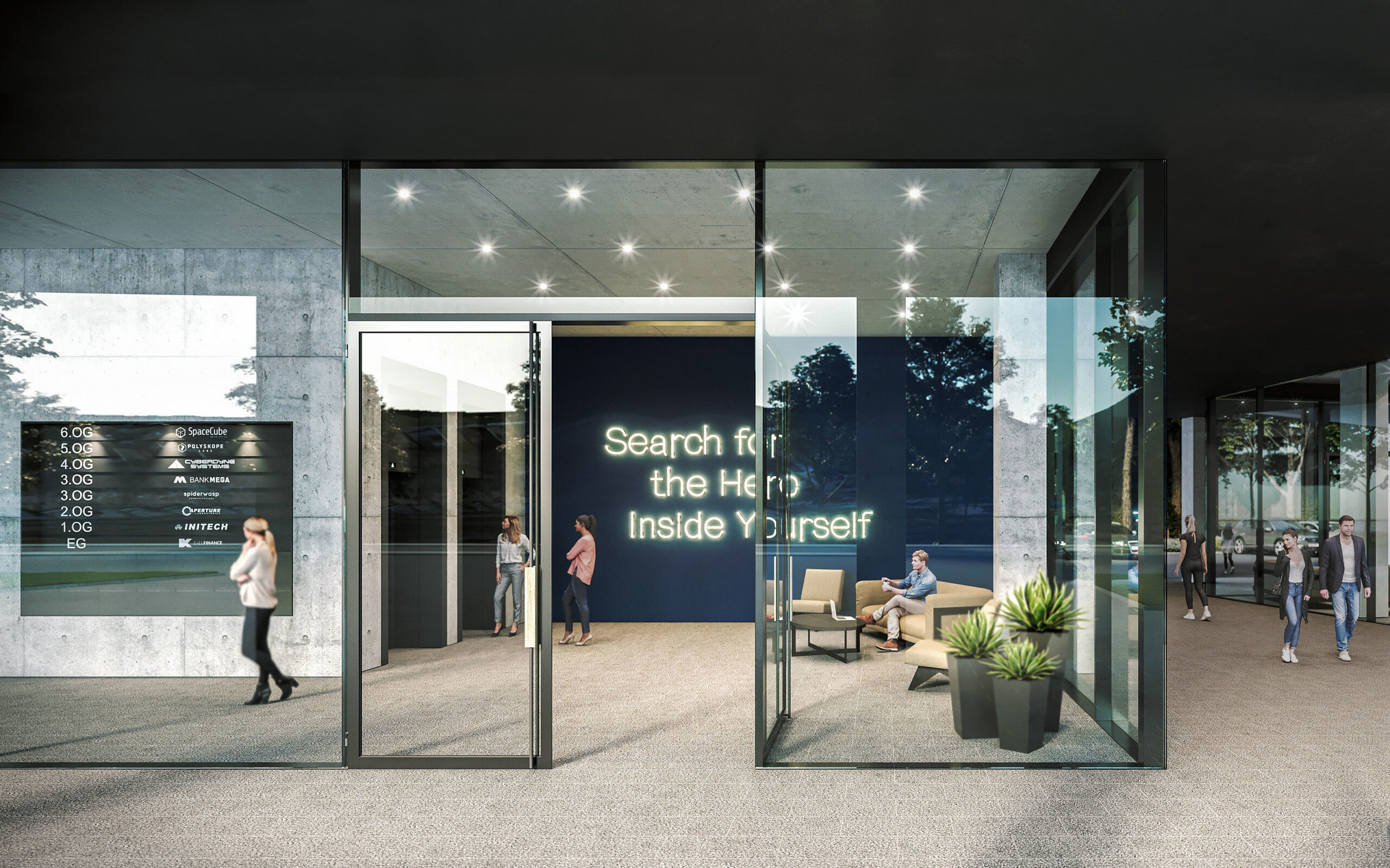 Visualisierung Office Foyer